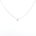 K18WG ソリティア ダイヤモンド ネックレス 0.202CT