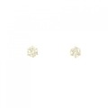 K18YG ソリティア ダイヤモンド ピアス 0.30CT