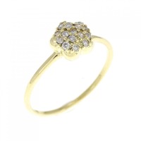 K18YG ダイヤモンド リング 0.10CT