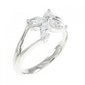 PT フラワー ダイヤモンド リング 0.50CT