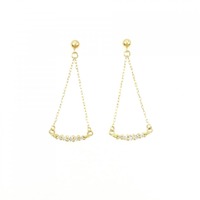 【新品】K18YG ダイヤモンド ピアス 0.08CT