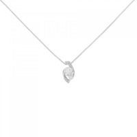 K18WG ダイヤモンド ネックレス 0.15CT