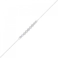 K18WG ダイヤモンド ブレスレット 0.20CT