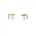 【新品】K18YG アコヤパール ピアス 6mm