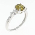 K18WG ガーネット リング 0.90CT