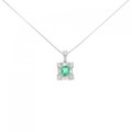 PT エメラルド ネックレス 0.32CT