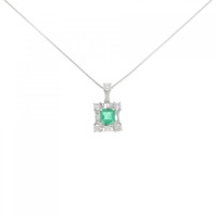 PT エメラルド ネックレス 0.32CT