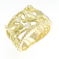 タサキ バード ダイヤモンド リング 0.11CT