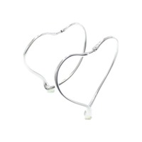 ティファニー オープンハート フープ ピアス