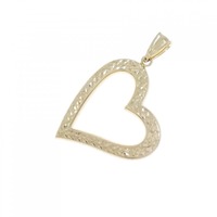 K18YG ハート ペンダント