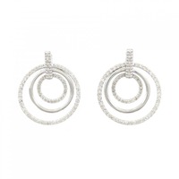 K18WG ダイヤモンド ピアス 0.70CT