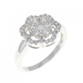 K18WG ダイヤモンド リング 0.45CT