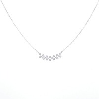 K18WG ダイヤモンド ネックレス 0.09CT