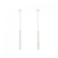 K18WG ダイヤモンド ピアス 0.30CT