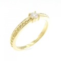 K18YG ダイヤモンド リング 0.10CT