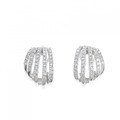 K18WG ダイヤモンド ピアス 1.0CT