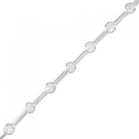 K18WG ダイヤモンド ブレスレット 1.00CT