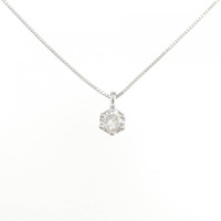 PT ソリティア ダイヤモンド ネックレス 0.20CT