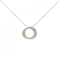 K18WG/K18YG ダイヤモンド ネックレス