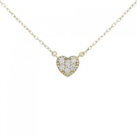 K18YG ハート ダイヤモンド ネックレス 0.06CT