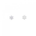 PT ソリティア ダイヤモンド ピアス 0.54CT