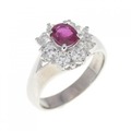PT ルビー リング 0.41CT
