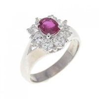 PT ルビー リング 0.41CT
