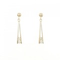 K18PG ダイヤモンド ピアス 0.14CT