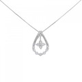 PT フラワー ダイヤモンド ネックレス 0.30CT