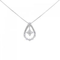 PT フラワー ダイヤモンド ネックレス 0.30CT
