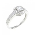 PT ダイヤモンド リング 0.300CT E VS2 プリンセスカット