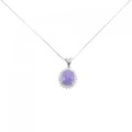PT ラベンダーヒスイ ネックレス 3.26CT