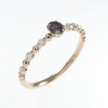 K18PG アレキサンドライト リング 0.14CT