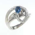 PT アクアマリン リング 0.31CT