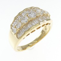 K18YG ダイヤモンド リング