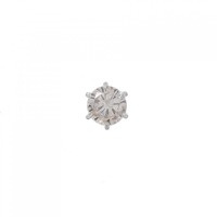 【リメイク】PT ソリティア ダイヤモンド ピアス 片耳 0.864CT