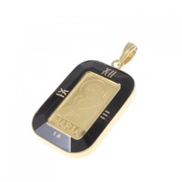 【新品】K18YG枠 インゴット ペンダント