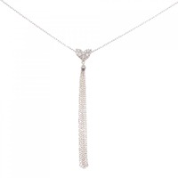 K18PG ハート ダイヤモンド ネックレス 0.20CT
