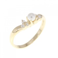 K18YG アコヤパール リング 3mm