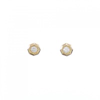 K18YG ダイヤモンド ピアス 0.16CT