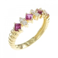 K18YG ルビー リング