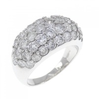 PT パヴェ ダイヤモンド リング 3.00CT