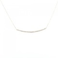 K18YG ダイヤモンド ネックレス 0.19CT