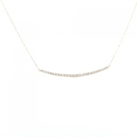 K18YG ダイヤモンド ネックレス 0.19CT