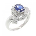 PT サファイヤ リング 0.65CT