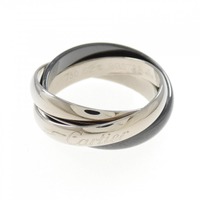 カルティエ トリニティ ブラック&ホワイト リング