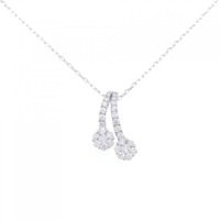 750WG/K18WG ダイヤモンド ネックレス 0.52CT