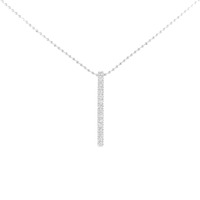 K18WG ダイヤモンド ネックレス 0.10CT