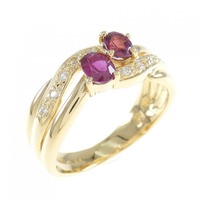 K18YG ルビー リング 0.44CT