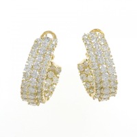 750YG ダイヤモンド ピアス